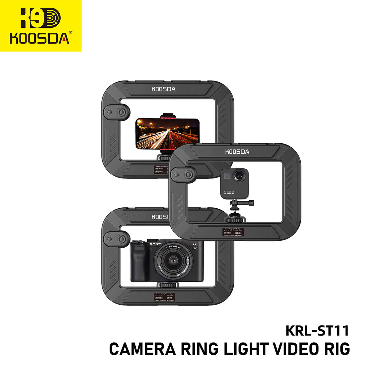 Koosda KRL- ST11 Ring Light - Without stand