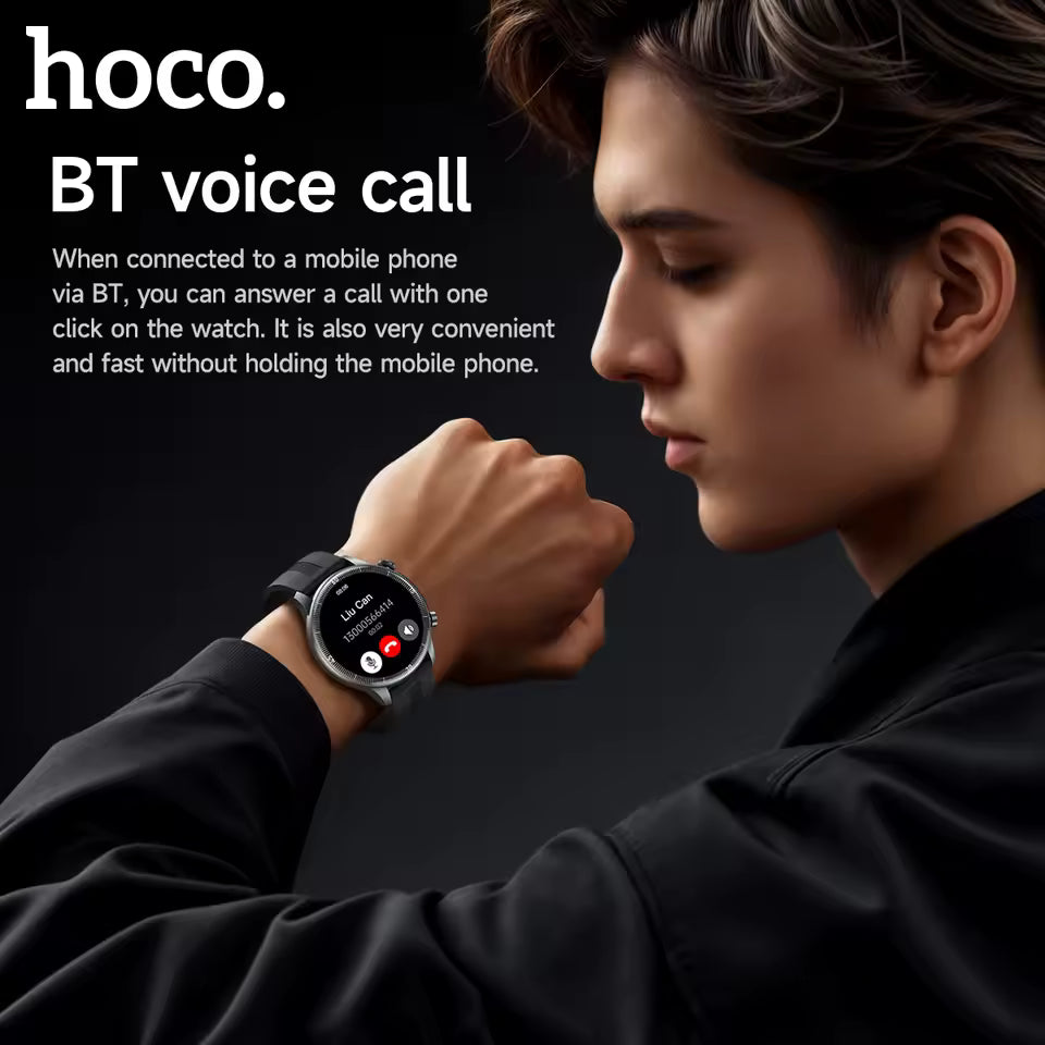 Hoco Y31 Smart Watch Bluetooth 5.3, AMOLED Display & IP68 Waterproof