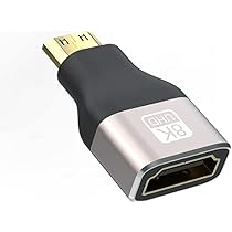 POLLEN Bidirectional 8K Mini HDMI Male to HDMI Female Adapter