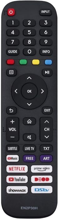 Replacement Remote Control for Hisense EN2P30H QLED TV
