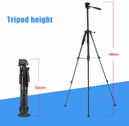 NeePho NP-8840 180 Degrees Tilt Handle Carbon Fiber Camera Tripod Phone