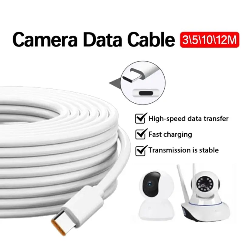 Sotako 10m Type-C to Type-C Cable for Cameras & More 2.4A