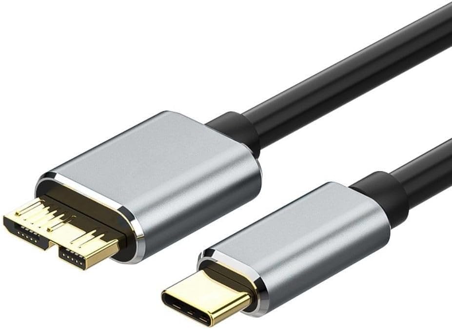 Kakusiga USB Type-C to Micro-B Hard Drive Data Cable, 0.5m