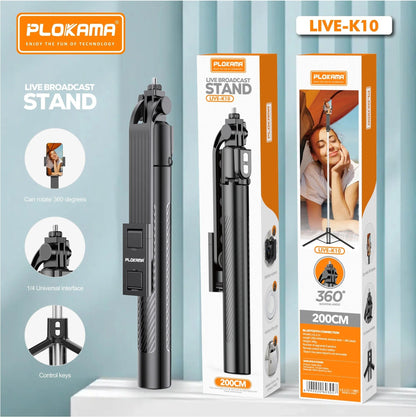 Plokama K10 Selfie Stick and Tripod