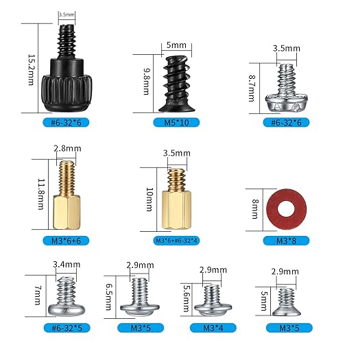 Pollen Tech  780 PCS Screw Set- DIY Kit for Desktop Repairs, Motherboard