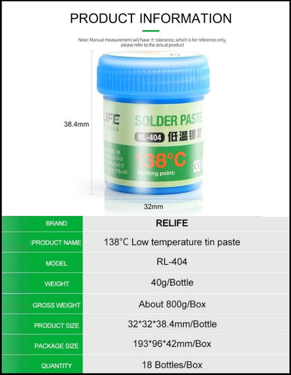 RELIFE RL-402 Soldering Paste