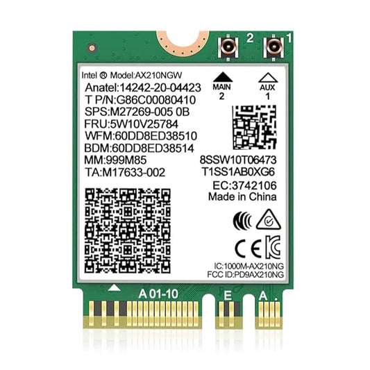 Intel AX210 M.2 Tri-Band Wifi Card Module with Bluetooth