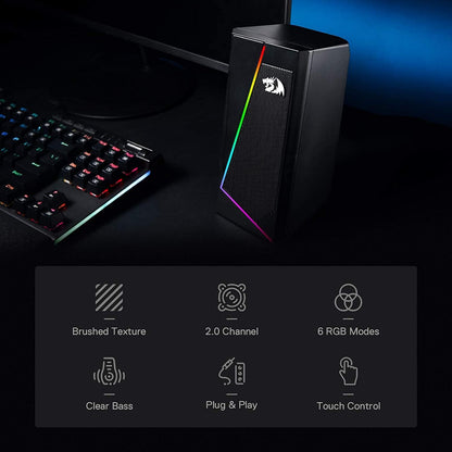 Redragon GS520 ANVIL 2X3W RGB PC Speakers