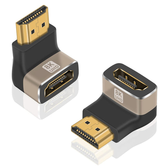 Up Angle 8K HDMI 2.1 Male to Female Adapter