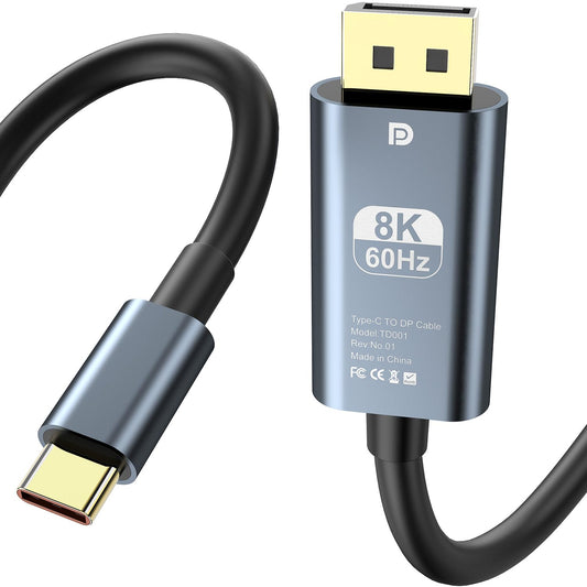 USB C to DisplayPort 8K@60Hz Cable - 1.8m