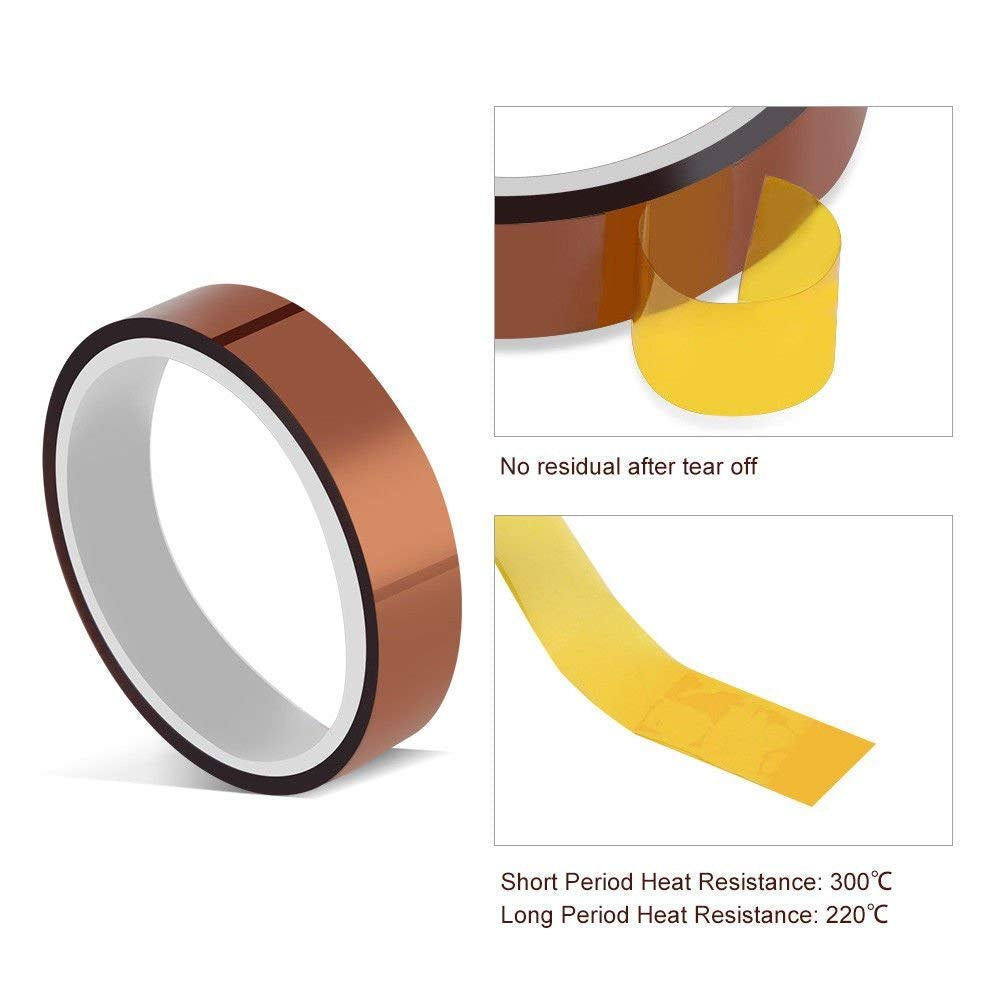 Heat Resistant Kapton Tape For Electronics Masking, Soldering, Protecting Circuit Board