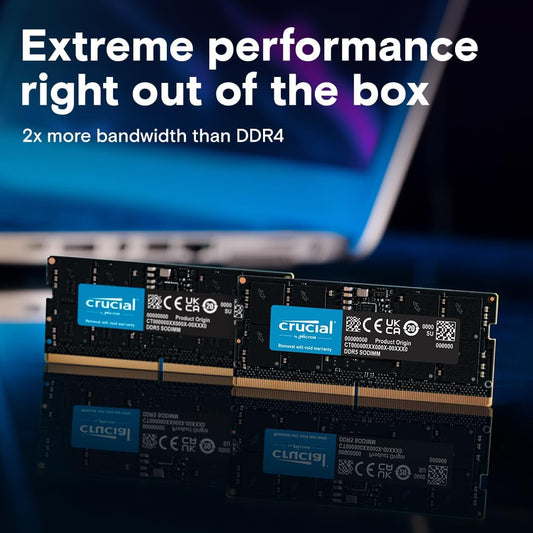 Crucial 8GB 4800MHz DDR5 SODIMM Notebook Memory