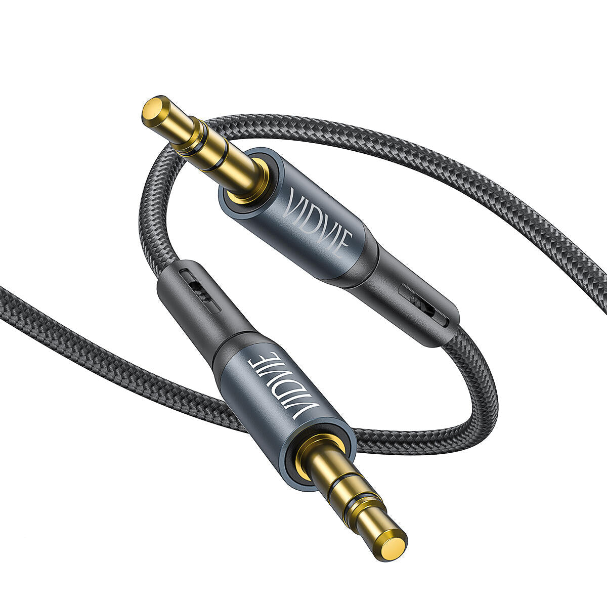 VIDVIE AL1110 3.5mm AUX Audio Cable - Braided Stereo Cable (1.8m)