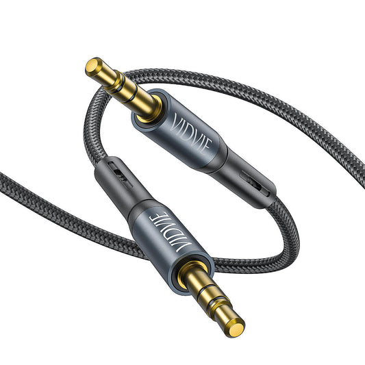 VIDVIE AL1110 3.5mm AUX Audio Cable - Braided Stereo Cable (1.8m)