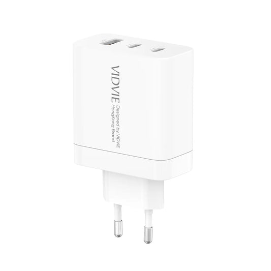 VIDVIE PLE262  Dual Type-C & USB GaN Fast Charger