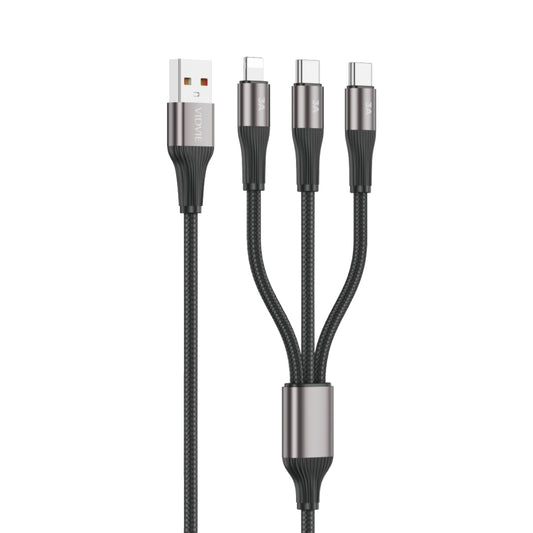 VIDVIE CB4039 3A Fast Charging 3 in 1 Multi USB Charging Cable