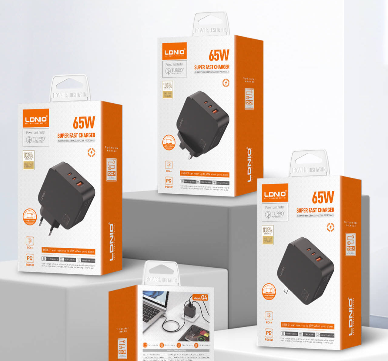 LDNIO  Q4 65W PD Super Fast Charger