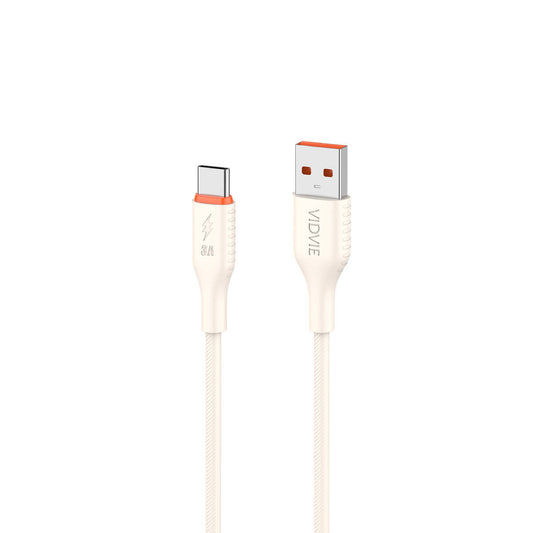 VIDVIE CB4050T Silicone USB to Lightning Charge &  Data Cable