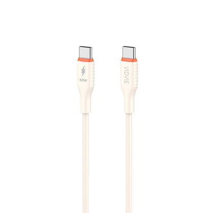 VIDVIE CB4050C&C Type-C to Type-C 60W Data Cable - 1m