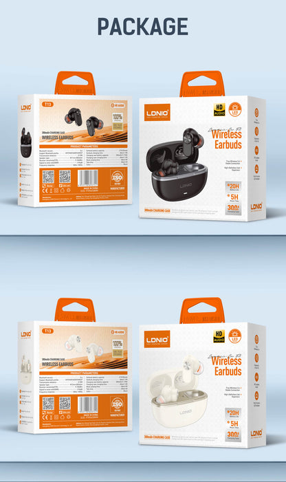 LDNIO T13 Wireless Stereo BT Earbud in-ear Earphone