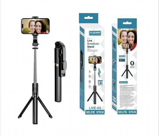 Plokama LIVE-K8 Selfie Stick - 1.3m