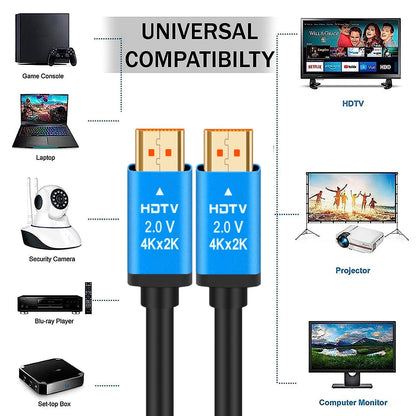 4K HDMI Cable High Speed Supports 4K@60Hz, UHD, 2160p, 1080p