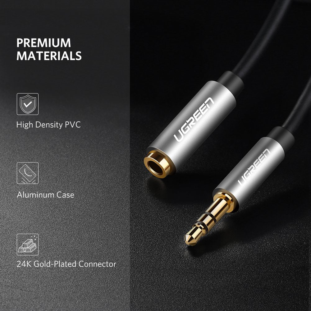 UGREEN AV118 3.5mm AUX Extension Cable 2m – Male to Female