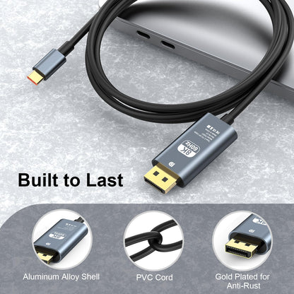 USB C to DisplayPort 8K@60Hz Cable - 1.8m