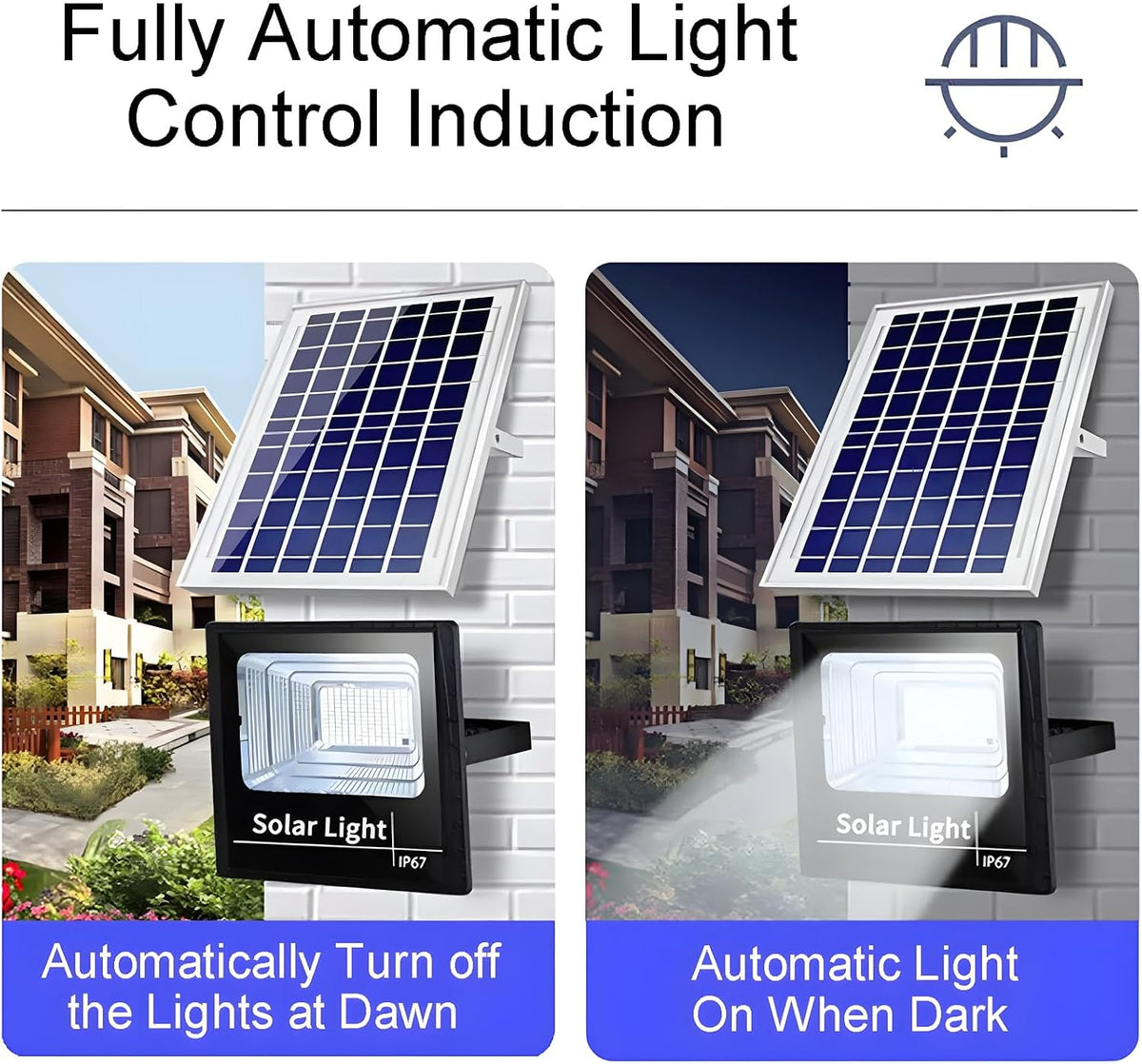 Hoco DL06 Plus 100W Solar LED Flood Light with Remote Control and Solar Panel