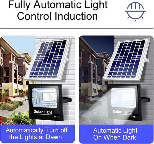 Hoco DL06 Plus 100W Solar LED Flood Light with Remote Control and Solar Panel