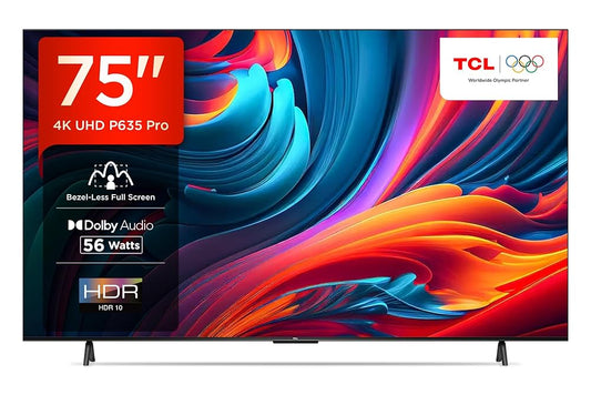 TCL 75 inch P635 Series UHD Google Smart TV
