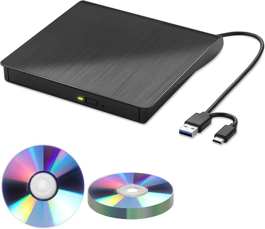 USB 3.0  External Portable CD +/-RW Drive DVD Rewriter & Player