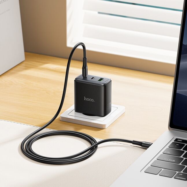 HOCO C160A 65W GaN Fast Charger USB C PD Wall Charger 3 Port Adapter