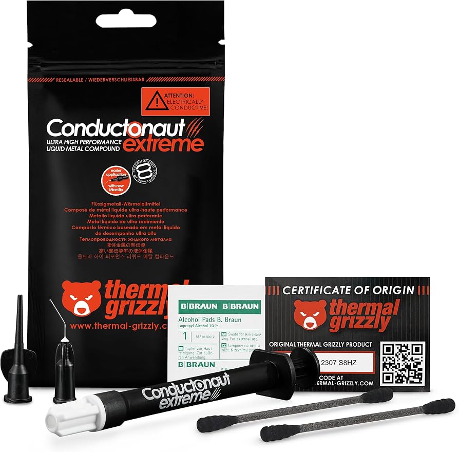 Thermal Grizzly Conductonaut Extreme Liquid Metal Thermal Compound - 1g