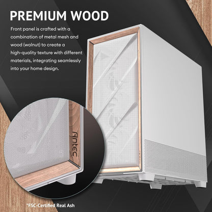 Antec FLUX PRO E-ATX Full Tower Gaming Chassis – White