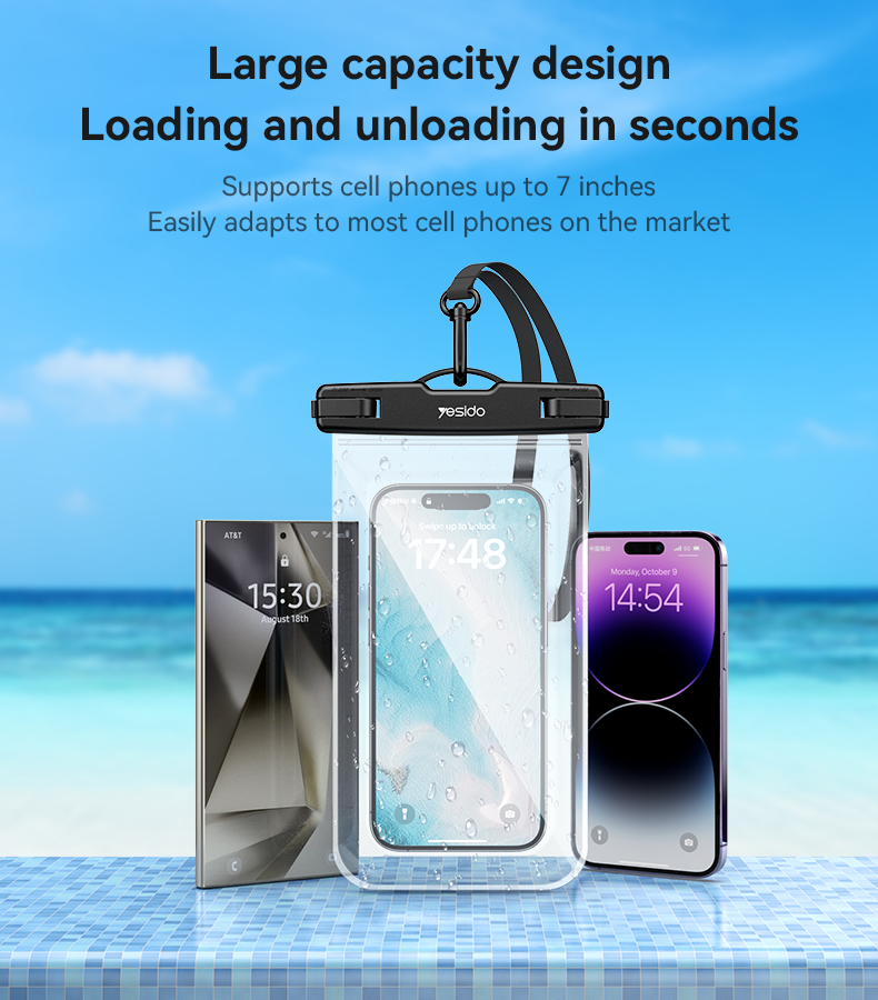 Yesido WB49 Waterproof Phone Bag, Touchscreen Safe