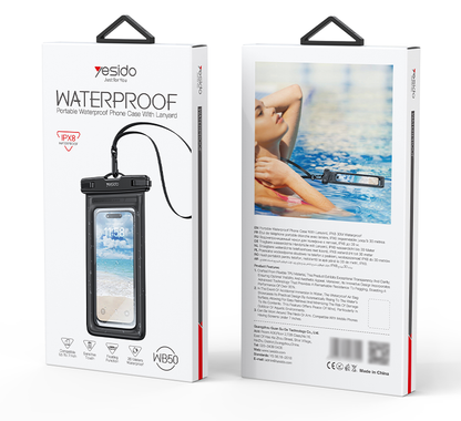 YESIDO WATERPROOF PHONE BAG BLACK WB50