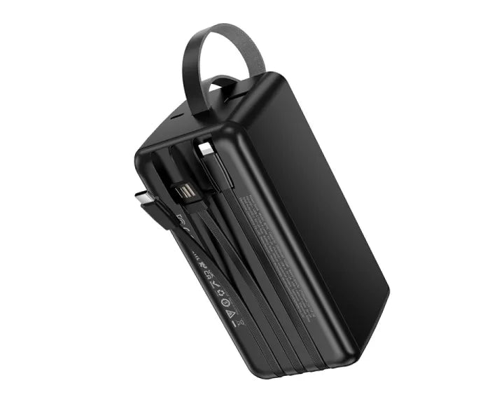 Borofone BJ79C 50,000 mAh Power Bank with Built-in Type-C/USB/Lightning Cables