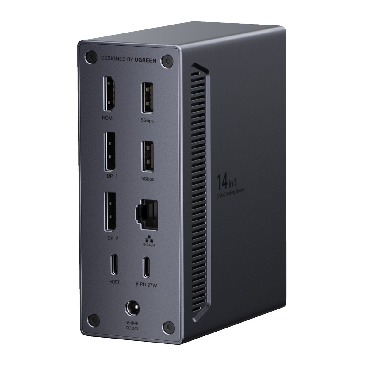UGreen 14-in-1 USB Type-C TO USB/2x HDMI/DP/RJ45 Docking Station