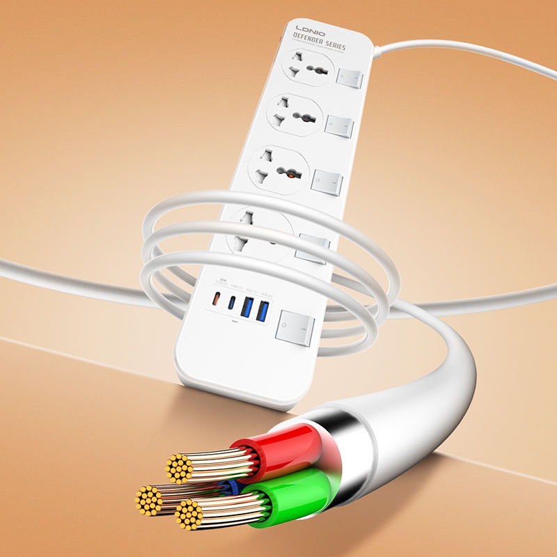 LDNIO SC4408CSurge Protector Power Strip With 4 USB Port