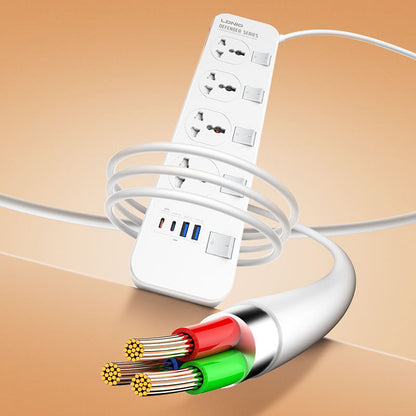 LDNIO SC4408CSurge Protector Power Strip With 4 USB Port