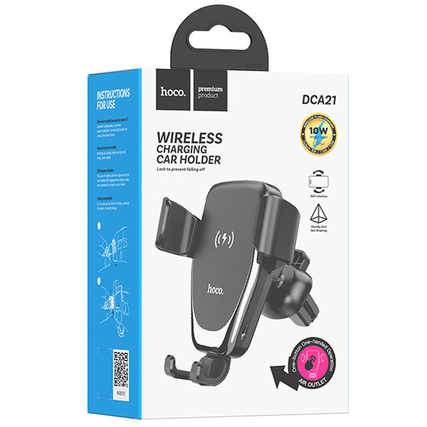 HOCO DCA21 Wireless Charging Air Vent Phone holder
