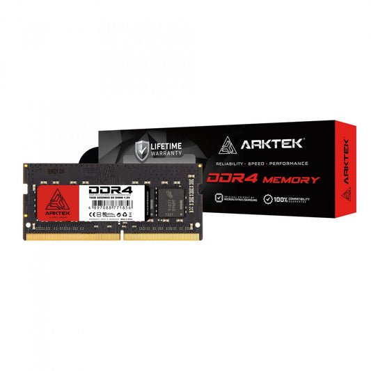 Arktek Memory 16GB DDR4 PC-3200 SO-DIMM RAM Module for Notebook