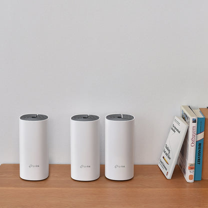 Tp-Link Deco E4 3 pack AC1200 Whole Home Wifi System 2 x 10/100 Lan Ports
