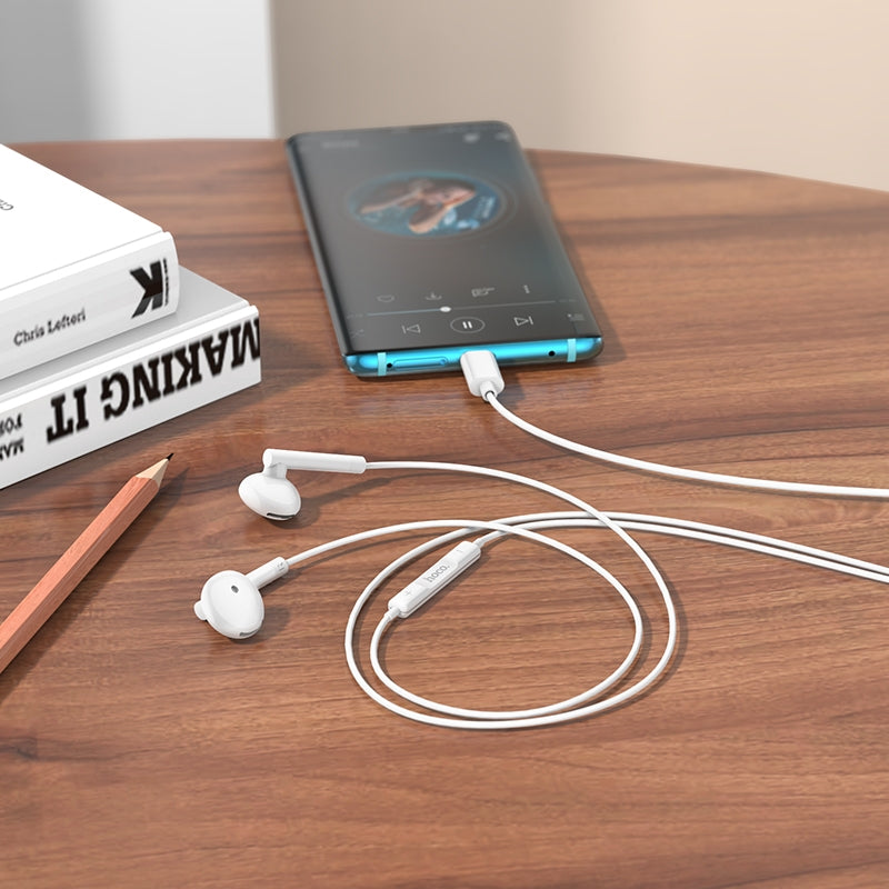 Hoco M95 Type-C Wire-controlled Earphones with Mic