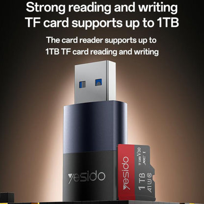 Yesido GS36 USB 3.0 TF Card Reader(Black)