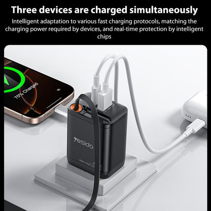 Yesido YC99 40W Fast Charger with retractable Type-C Cable