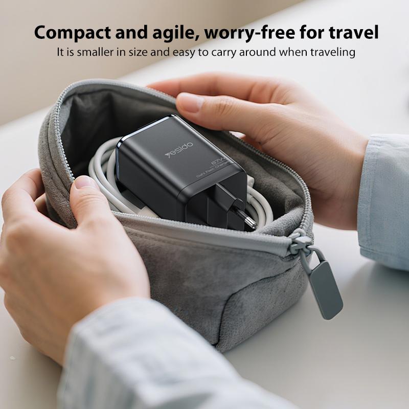 Yesido YC100 67W Fast Charger with Retractable Type-C Cable,