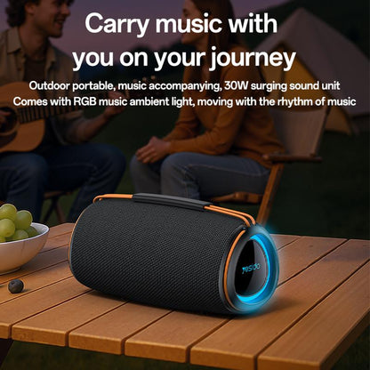 Yesido YSW38 30W Dual-Channel Stereo Outdoor Bluetooth Speaker(Black)