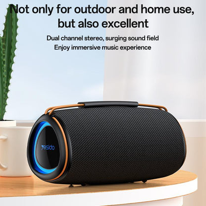 Yesido YSW38 30W Dual-Channel Stereo Outdoor Bluetooth Speaker(Black)